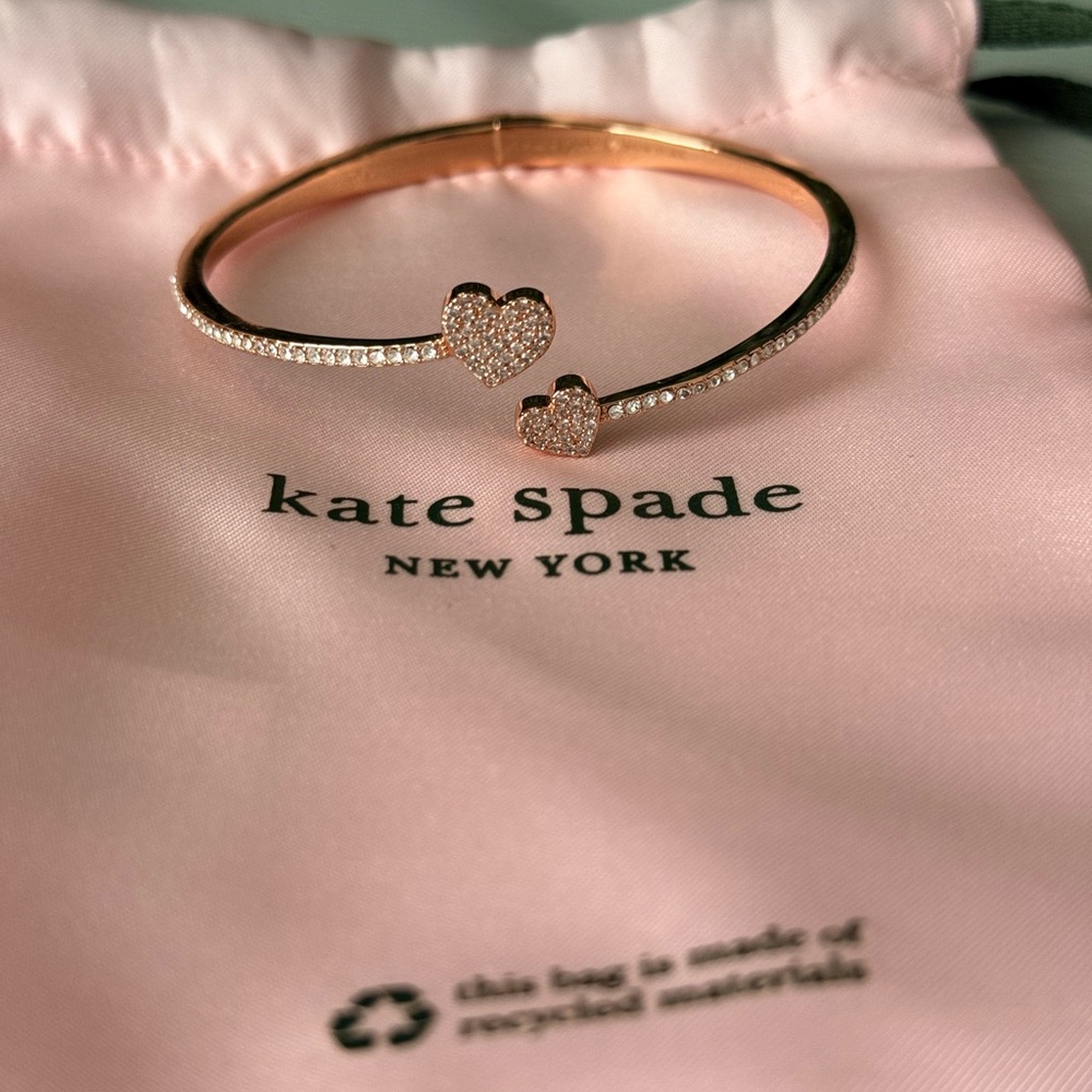 Kate Spade Rose Gold Heart Bracelet